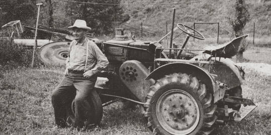 Immer schon innovativ: einer der ersten Allgeier-Traktoren in der Region